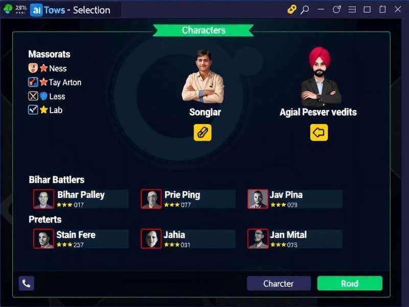 Bihar Battlers Character Classes Bihar Battlers Character Selection